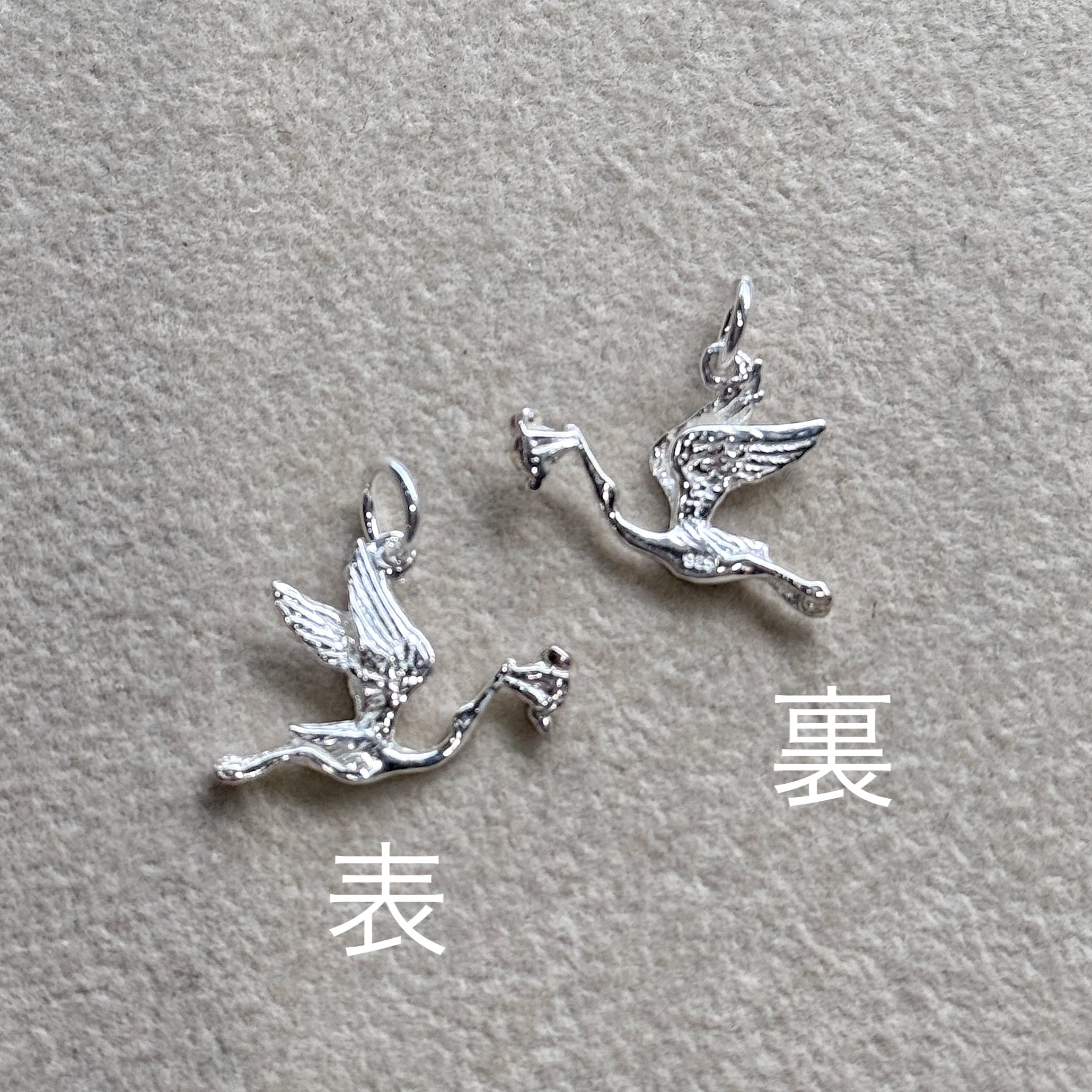 幸運を運ぶ コウノトリ ネックレス | 【公式通販】鎌倉のシルバー