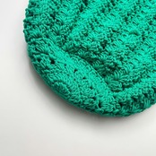 [Pattern] シェル編みの丸底バッグ