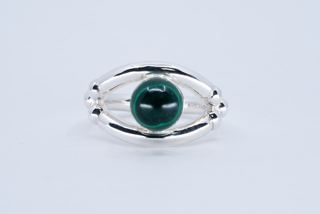 R-109 Breastplate Ring (Eye of Truth malachite) 孔雀⽯