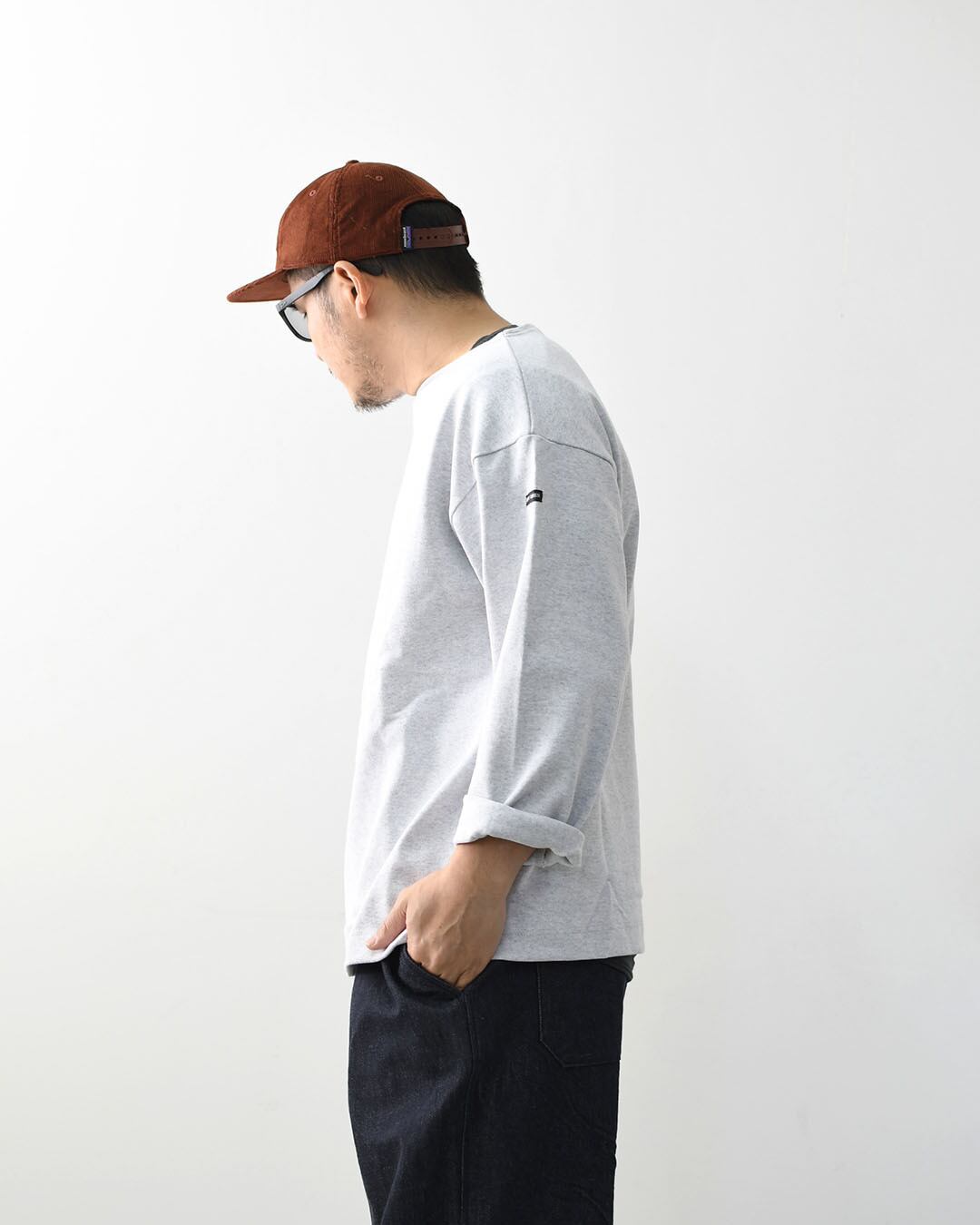 タイムセール★美品✨セントジェームズ グレー SAINT JAMES [20JC OUES LOOSE SOLID - GRIS.CLAIR] [20jcls-grisc