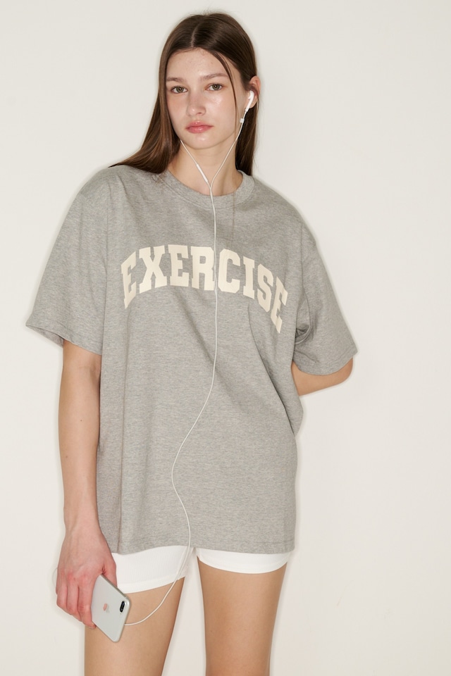 [The Sweat.] Exercise T-shirt (MELANGE GREY) 正規品 韓国ブランド 韓国通販 韓国代行 韓国ファッション  日本 店舗