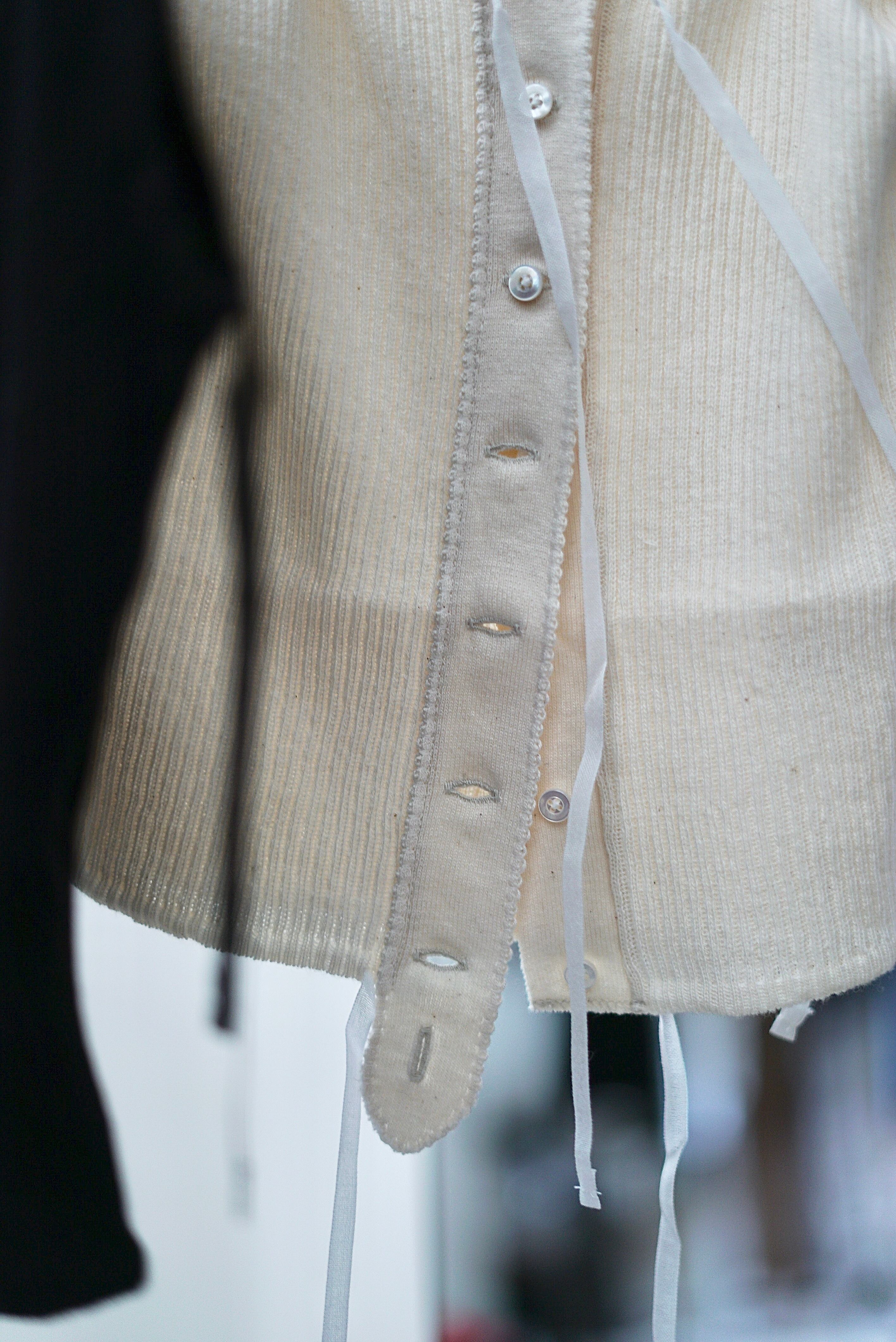 FUMIKA_UCHIDA / VINTAGE RIBBED CORSET TOP_SLEEVELESS FUMIKA_UCHIDA / VINTAGE RIBBED CORSET TOP_SLEEVELESS
