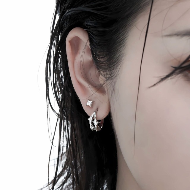 High-end versatile star earrings C0540