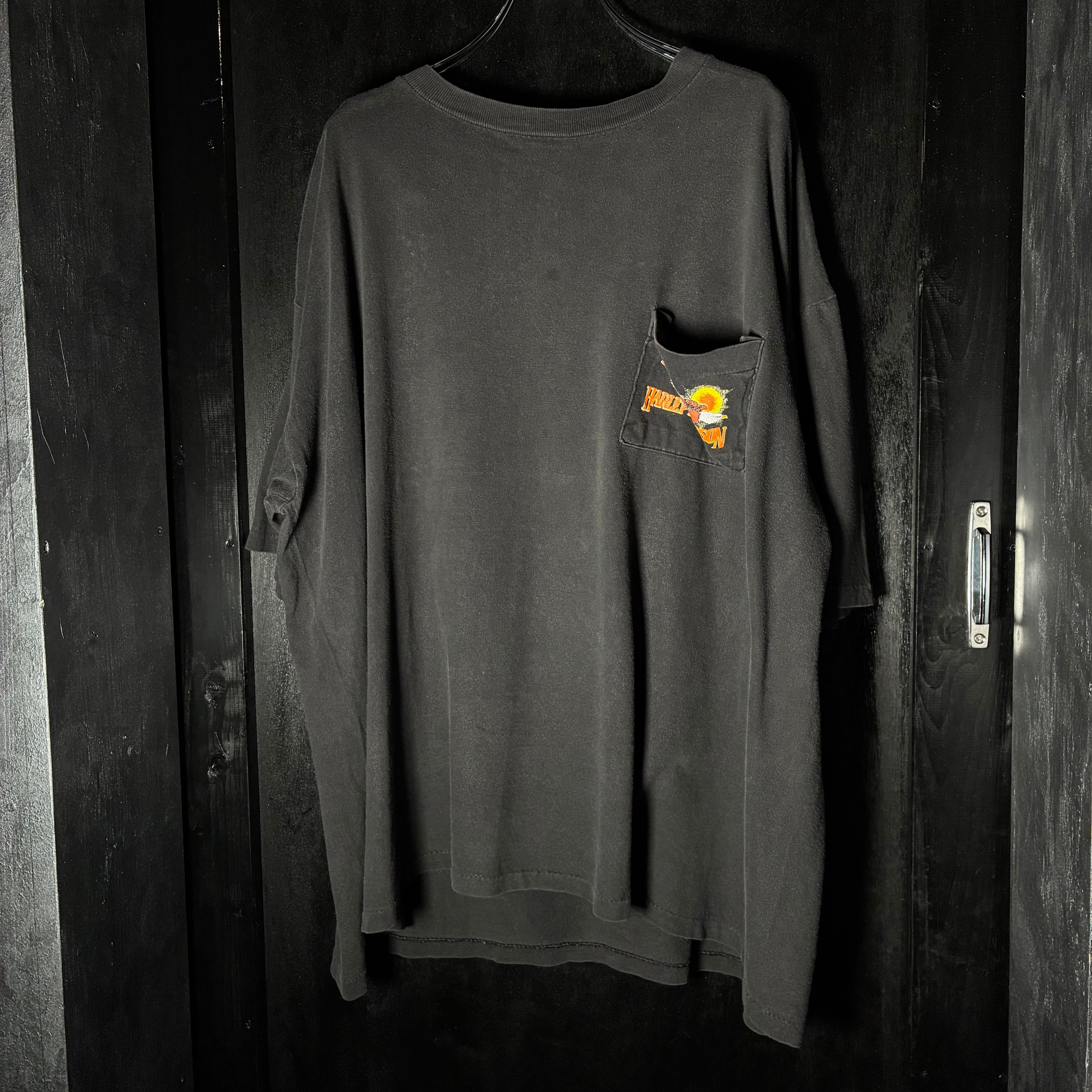 80s〜 USA】Harley-Davidson Vintage Pocket Tee ハーレー