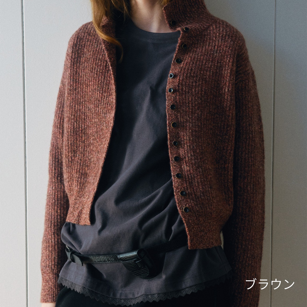 Cozy Knit Button-Up Cardigan【4color】 T3671