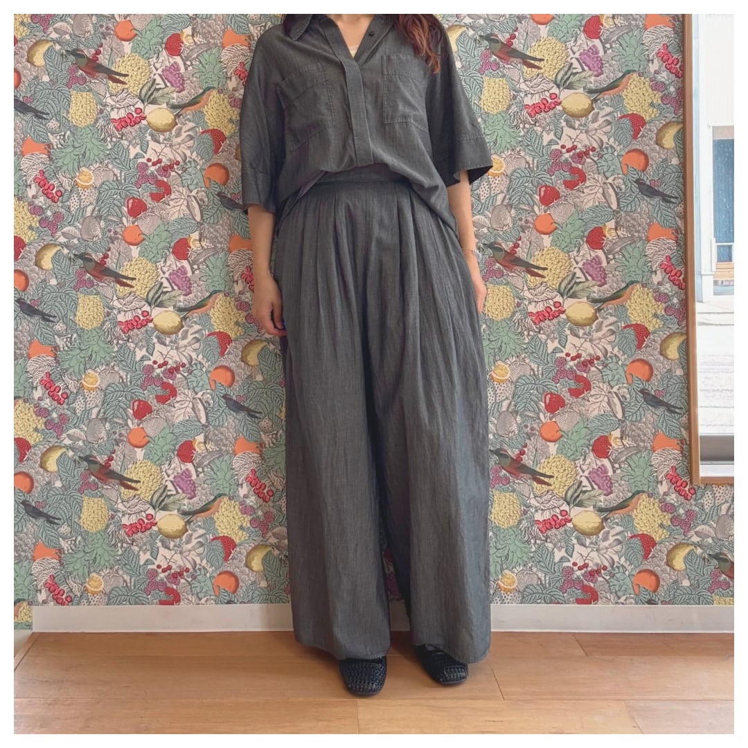【CLOCHE】タックワイドパンツ