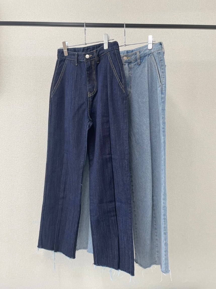 AgAwd】ストレートタックデニム | valance 福井｜レディース セレクト