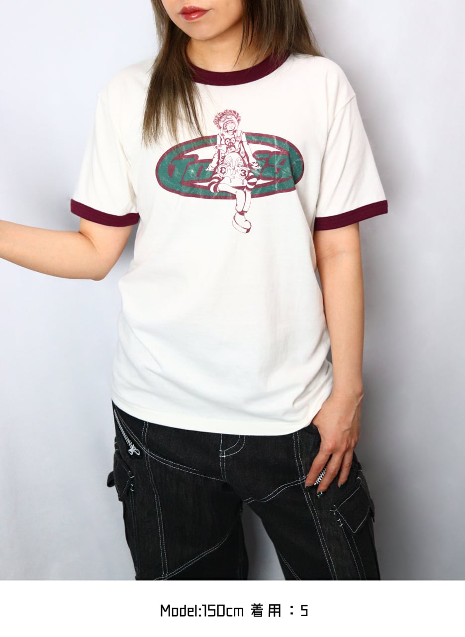Logo Girl ringer T-shirt (ロゴ ガール リンガー ティーシャツ