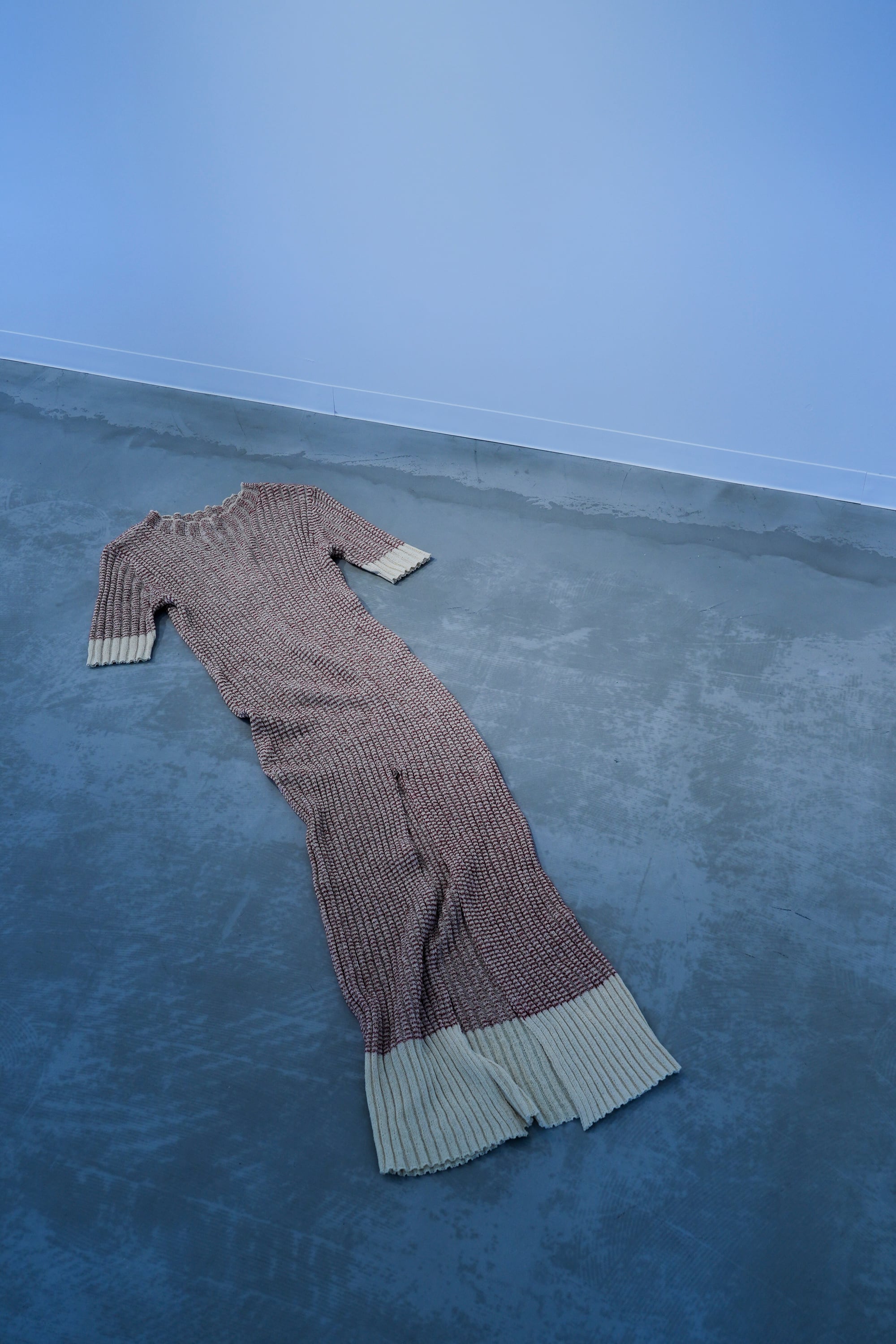 LINEN COTTON MINI BOUCLE BORDER SLIT OP 24SSAC-009