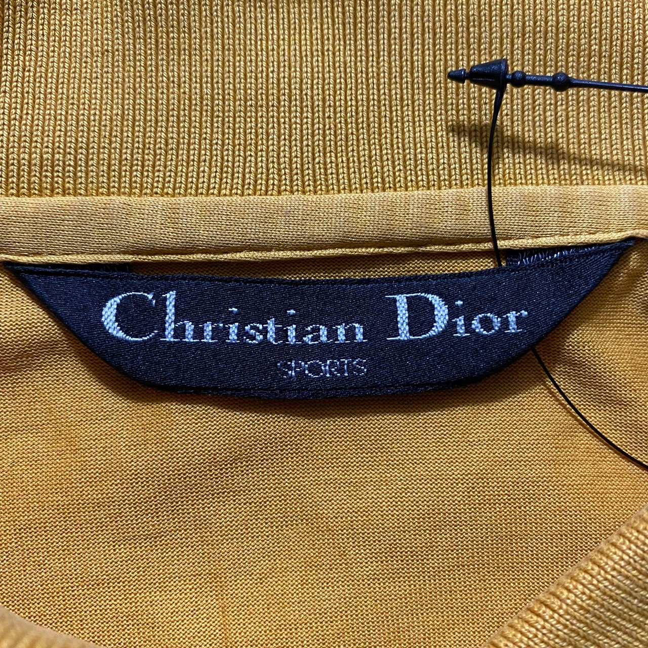 old CHRISTIAN DIOR mustard color pullover shirt
