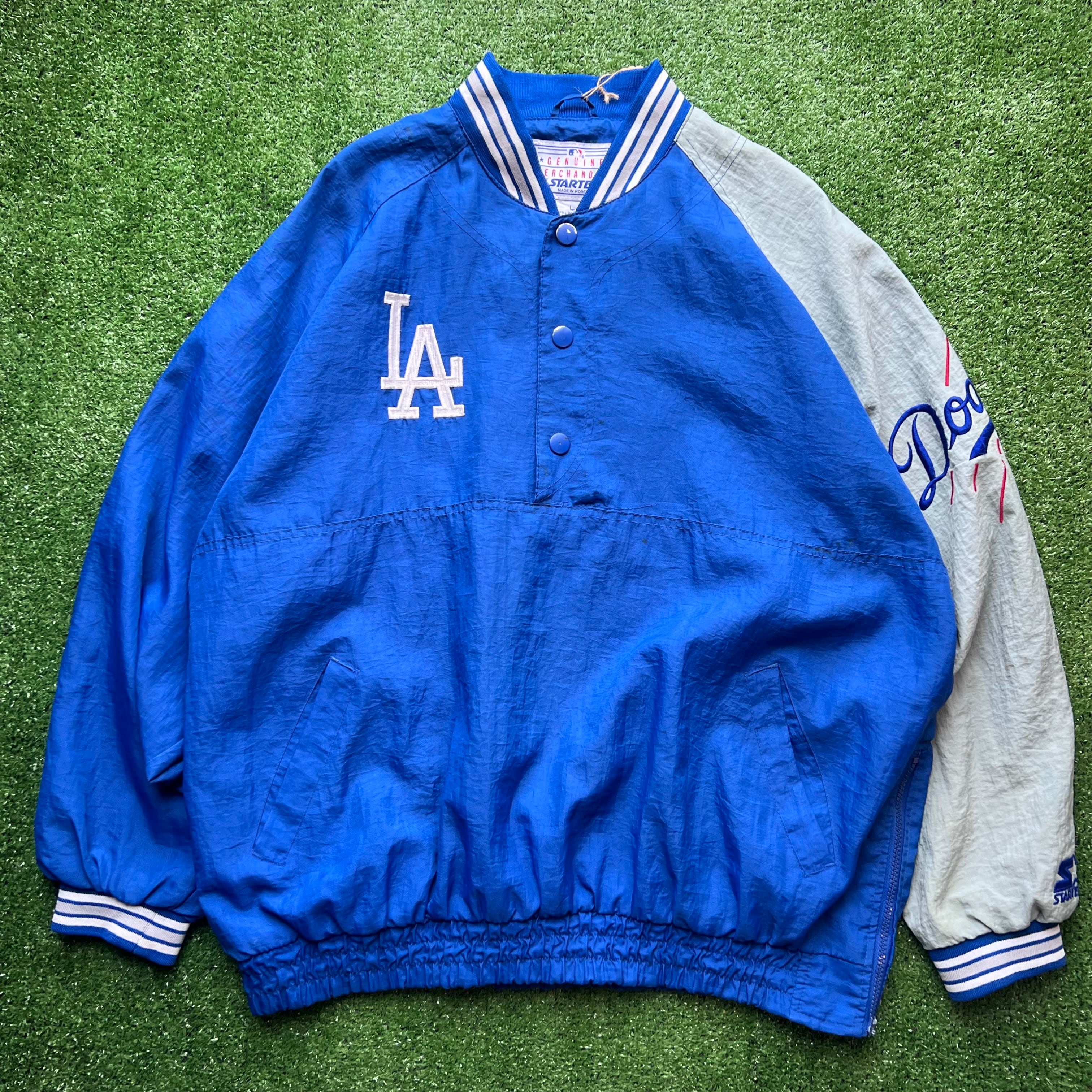 ロサンゼルス・ドジャース プルオーバージャケット XL MLB 90s ロサンゼルス・ドジャース ナイロン プルオーバー ジャケット
