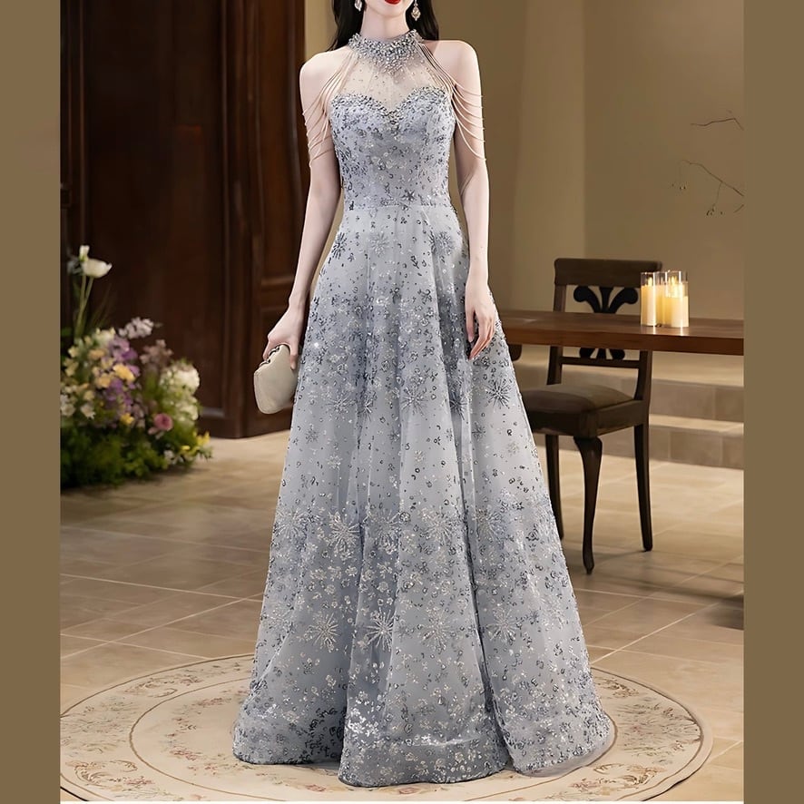 ドレス（シルバー・グレー） | ステージドレス MUSE BLESS