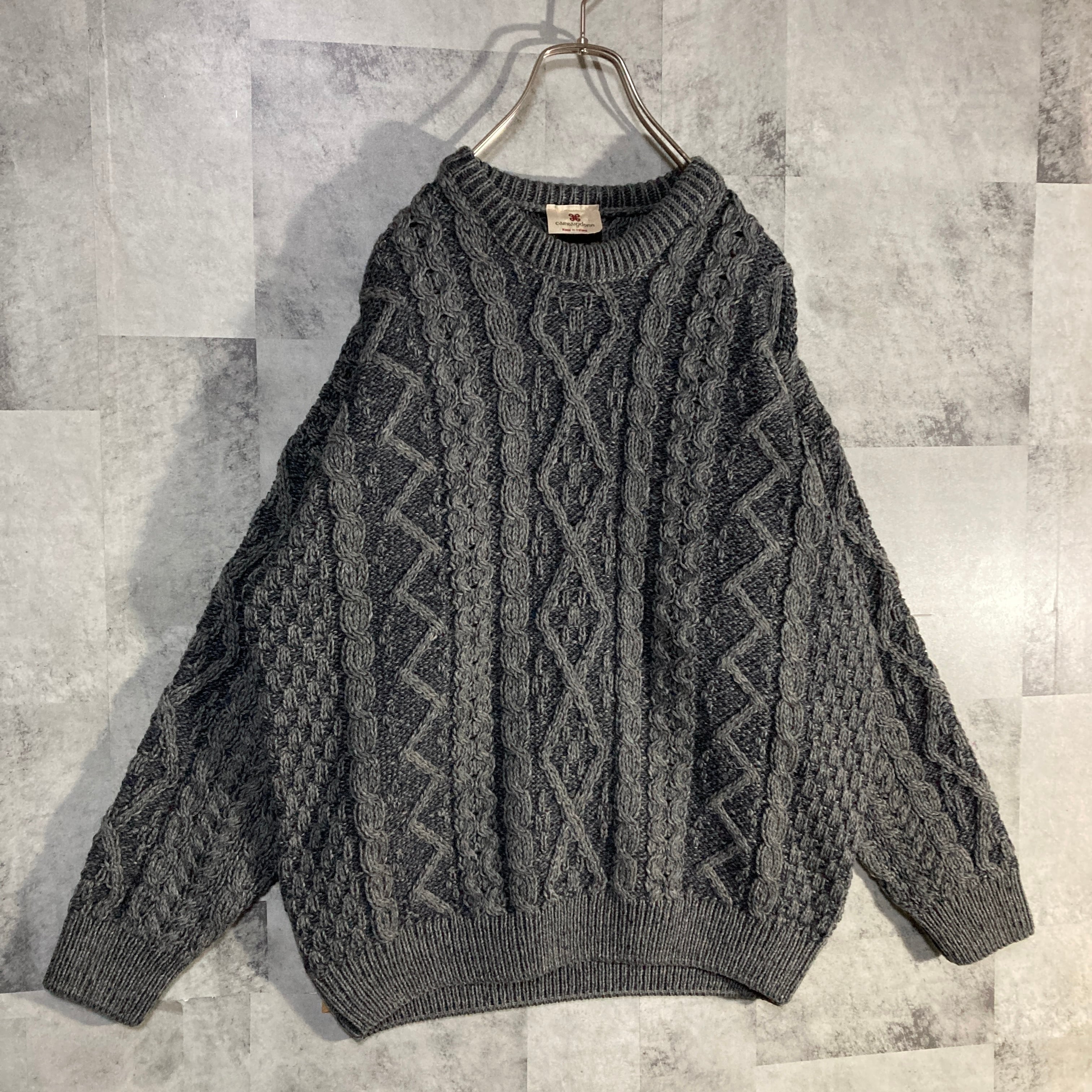 アイルランド製 CARRAIG DONN キャレイグ ドン ケーブル編みニット