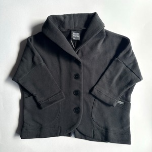 Needle Works Fleece Hood Cardigan【130-150cm】Black