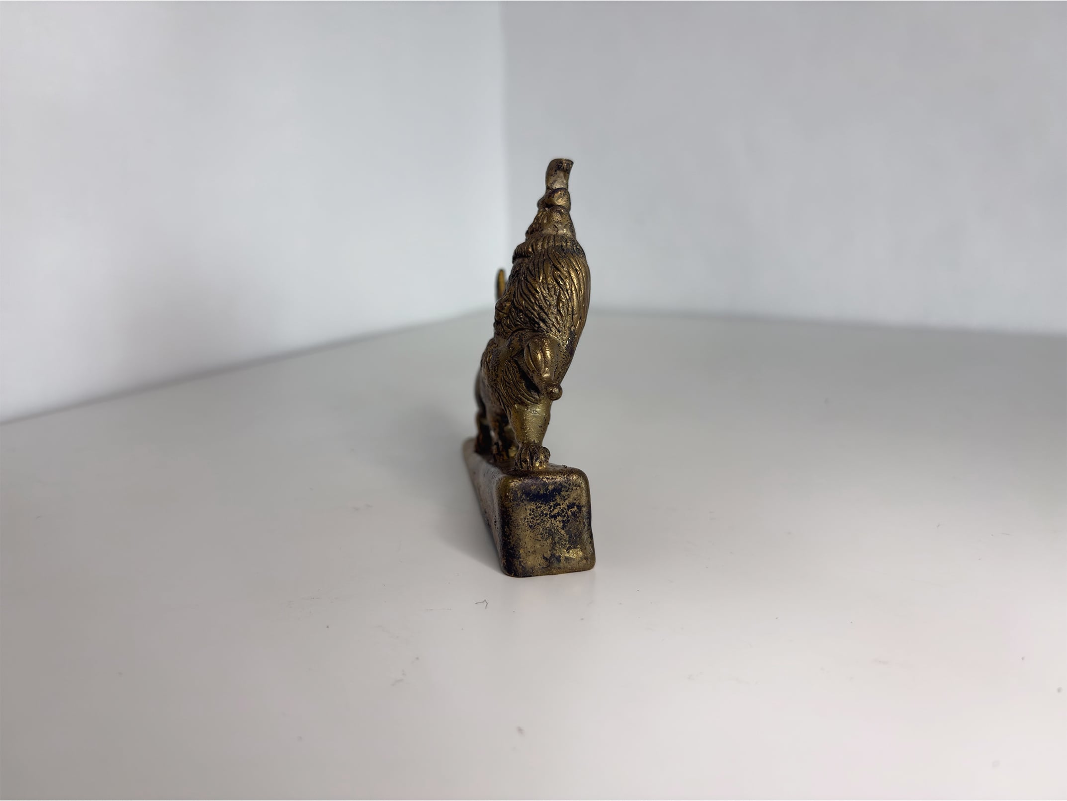 エチオピア ジュダ ライオン 金属 オブジェ (S)｜アフリカンアート