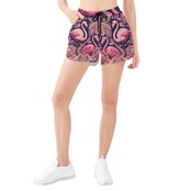 Women's All Over Print Casual Beach Shorts Paisley 4787