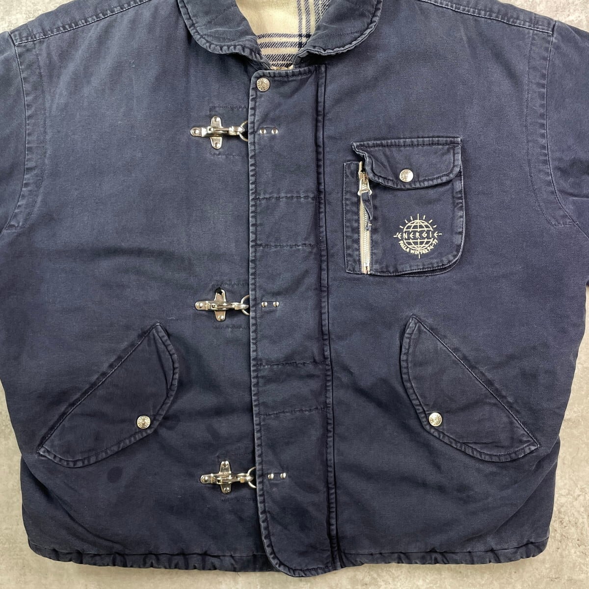 さ*様 ENERGIE ダックジャケット　90年代　イタリア　ファイヤーマンXL ENERGIE ダックジャケット90年代イタリアファイヤーマンXL
