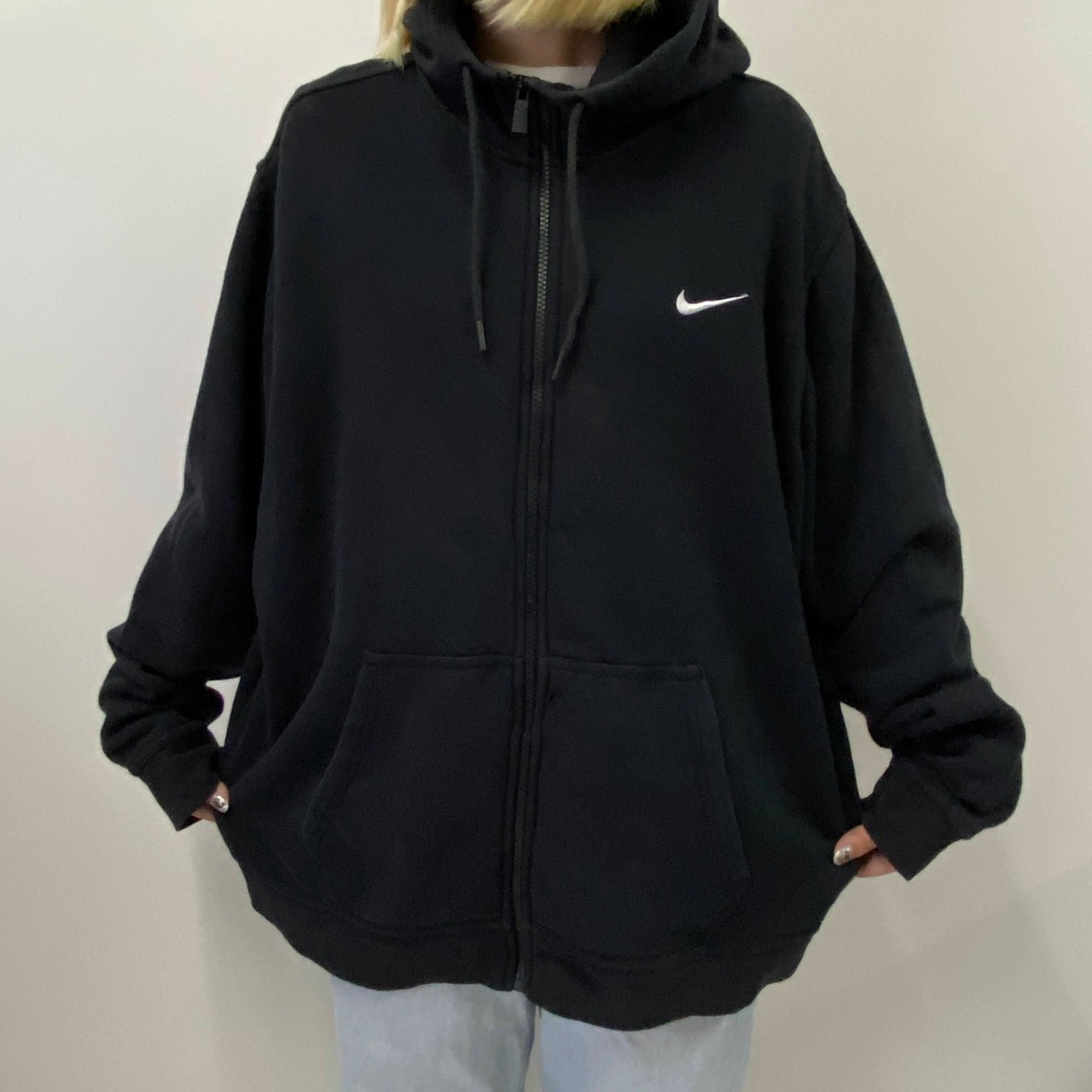 NIKE ナイキ スウォッシュ ワンポイントロゴ刺繍 フルジップパーカー 