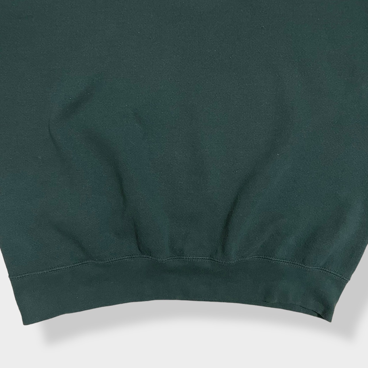 【JANSPORT】カレッジ NORTHERN MICHIGAN UNIVERSITY ノーザン・ミシガン大学 NMU ロゴ プリント スウェット トレーナー プルオーバー L ディープグリーン ジャンスポーツ US古着