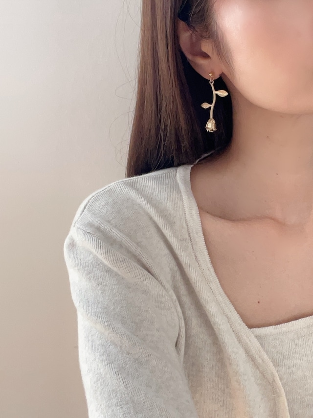 (即納) Fil. / Flower swing earring