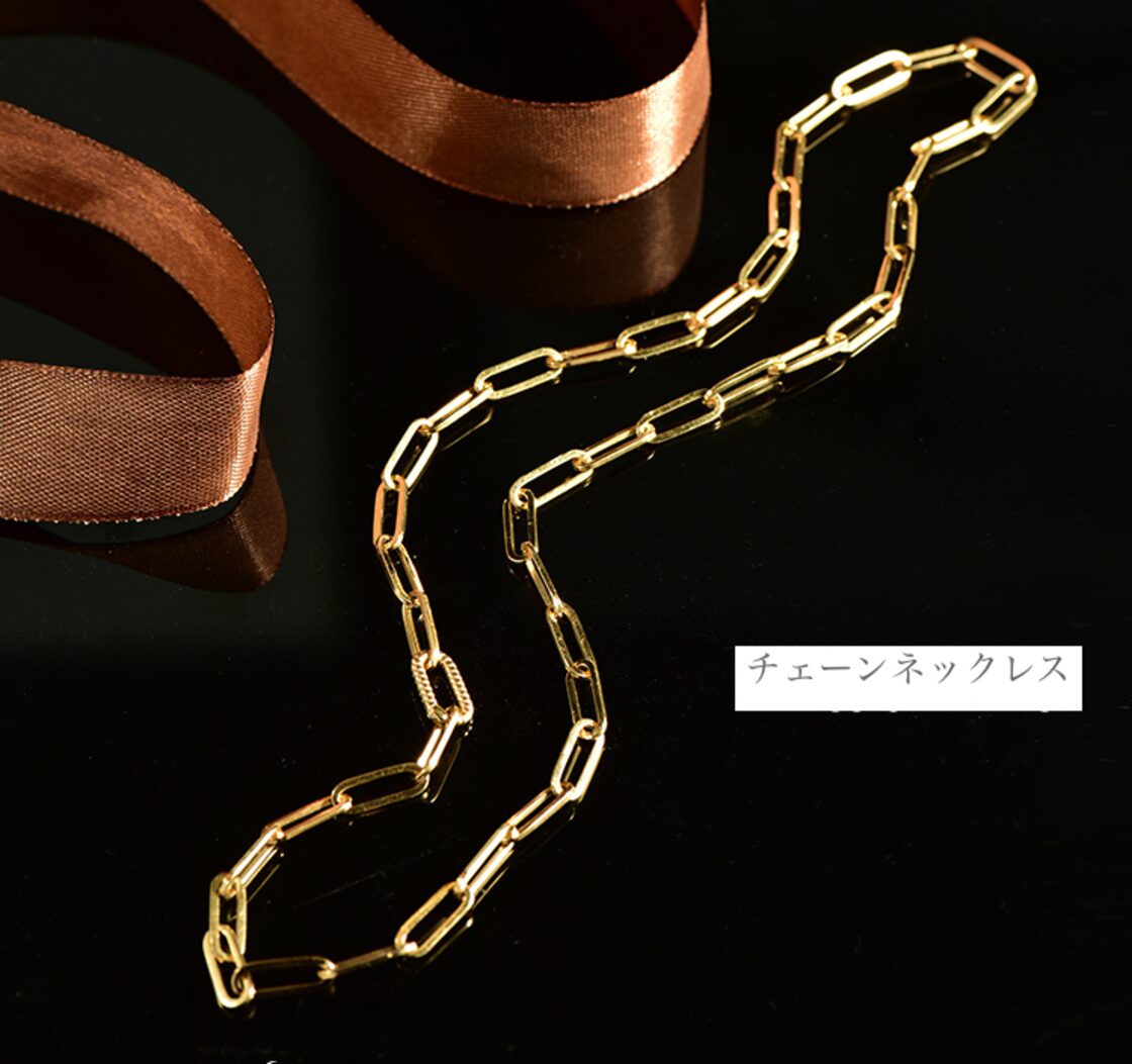 K18YG イエローゴールド 18K チェーンネックレス 3.8mm 40cm レオン 