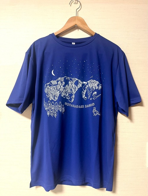 【穂高星空 Tシャツ】明るめネイビー (designed by "midori sanada")