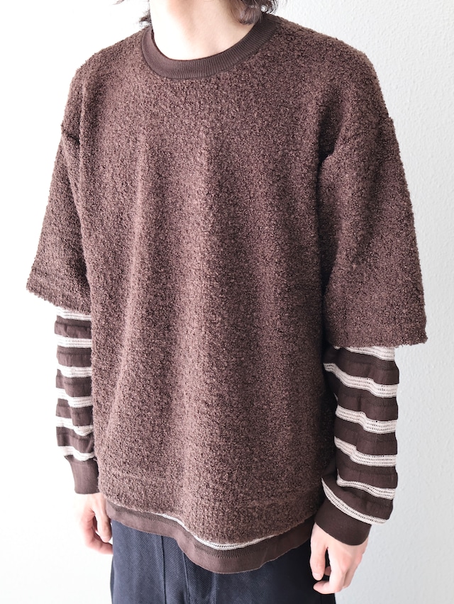 【ISA BOULDER】REPEAT STRIPE TOP/soil
