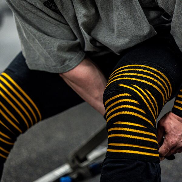 ウエイトトレーニング Gasp Knee wraps, Black/Flame Knee Wraps Black/Flame | Fitness Gear Online（GASP公式代理店）
