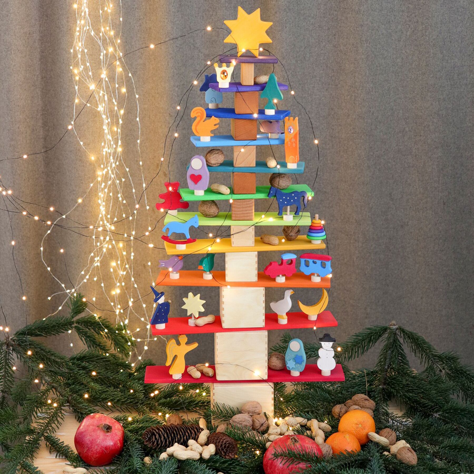 グリムス ビルディングボード レインボー | Earth8toys