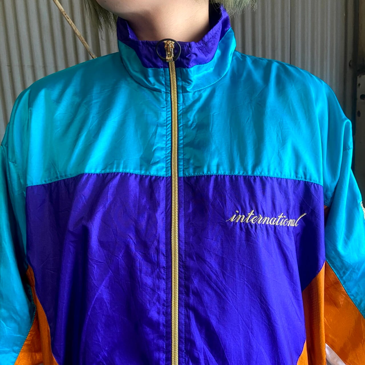90s NIKE クレイジーカラー ナイロンジャケット L ナイキ 古着 90s NIKE クレイジーカラー ナイロンジャケット L ナイキ 古着