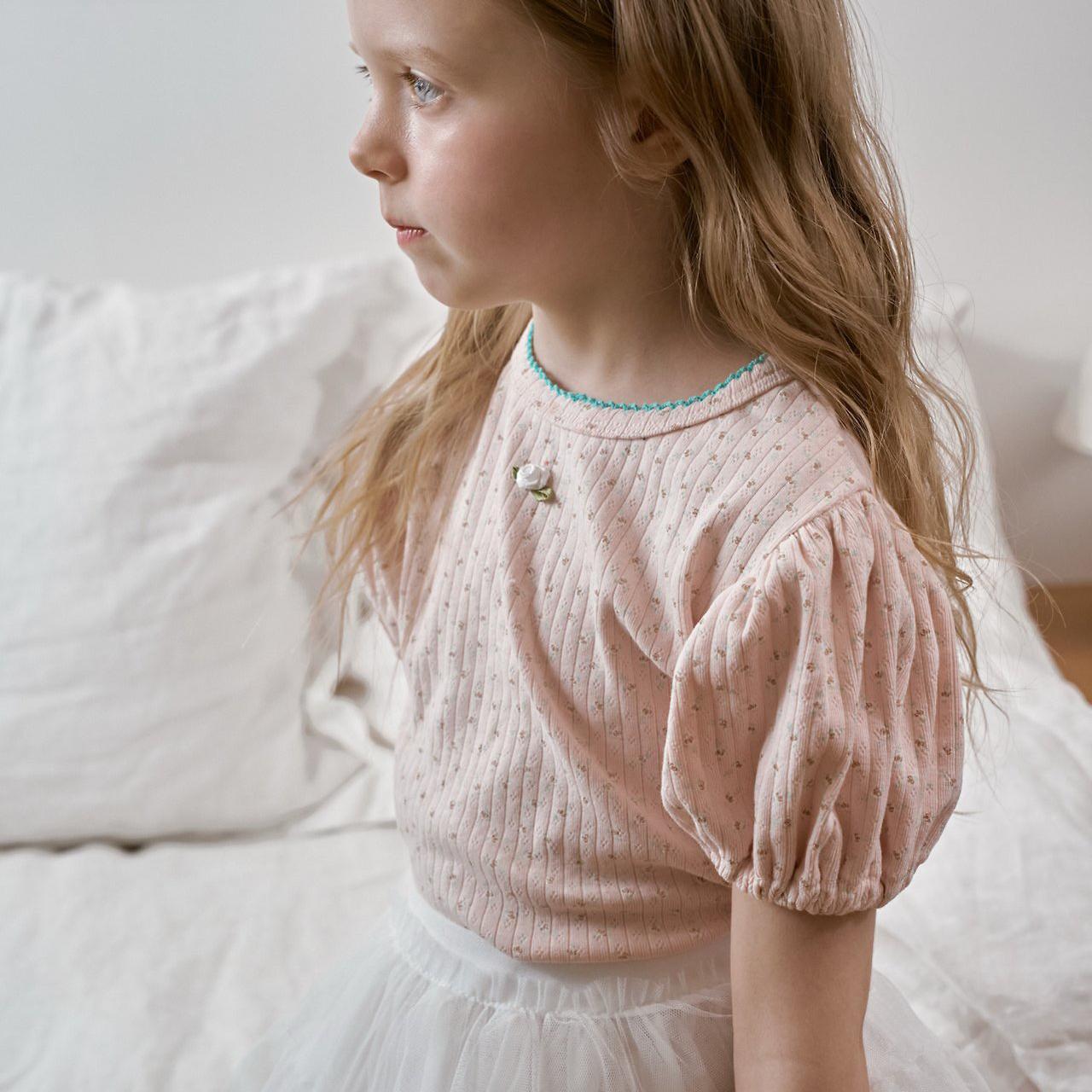 «予約»«ジュニアサイズあり»«berry berry» ベラフラワートップス 2colors