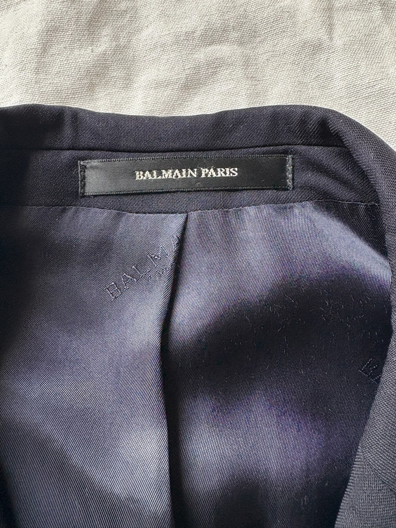 "BALMAIN" Dark Navy Tailored Jacket