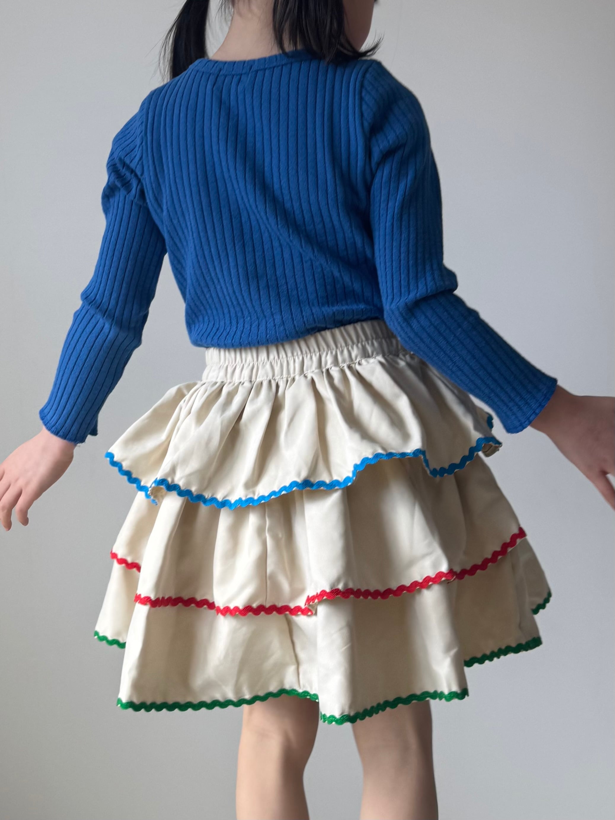 フリルティアードスカートパンツ（100〜150cm）4058