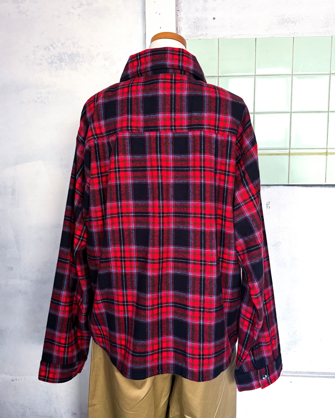 【REPOSE  AMS 16Y】FIRECRACKER HORIZON CHECK