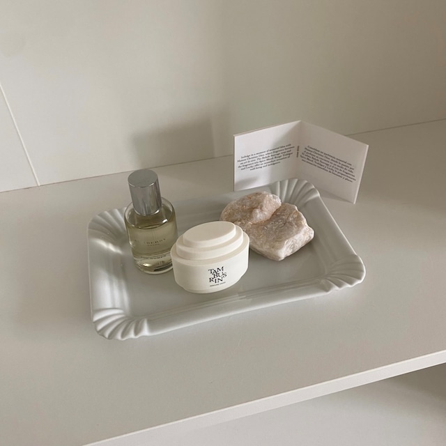 【即発】white ceramic tray / ホワイト セラミック トレー プレート 小物置き 撮影小物 北欧 韓国インテリア雑貨