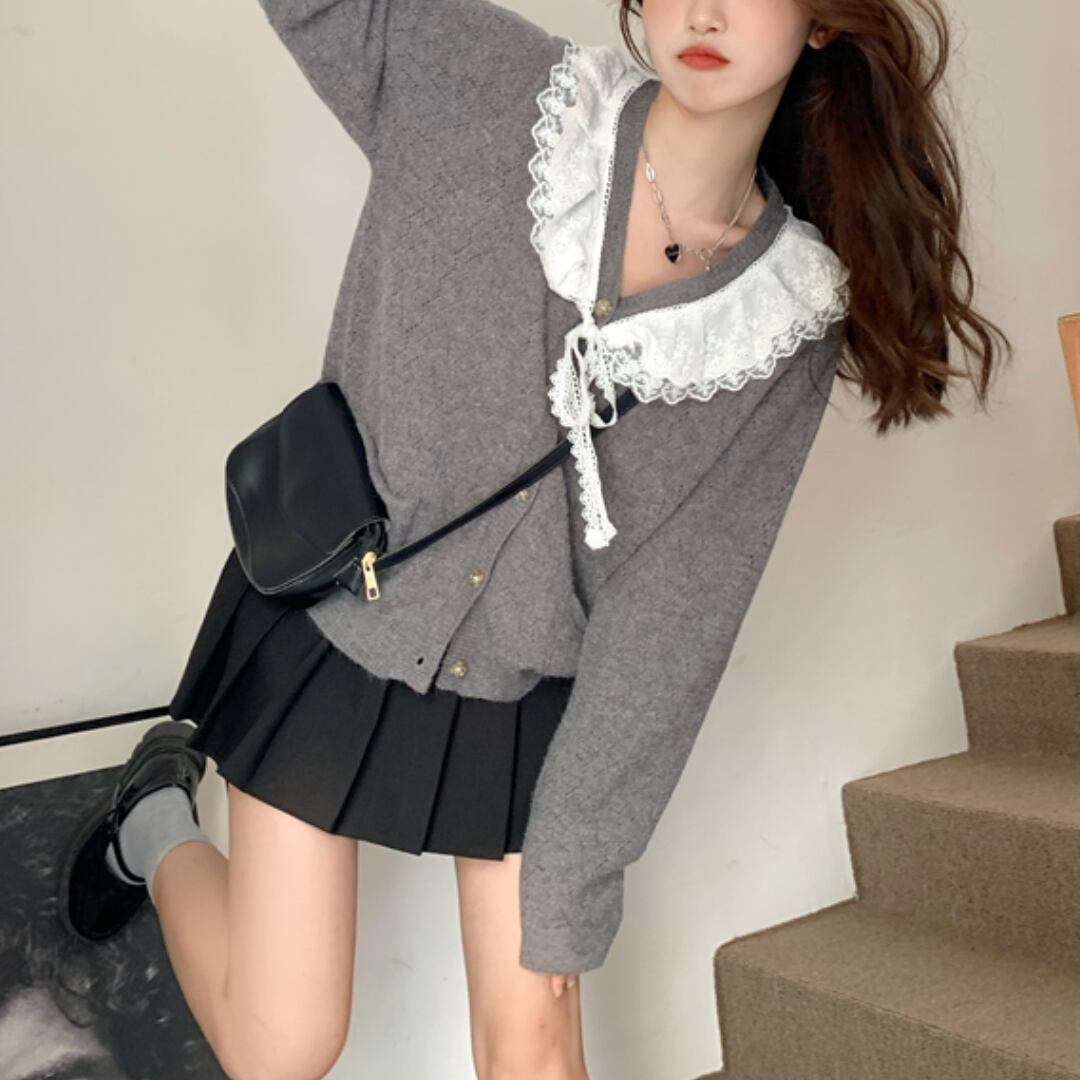 グレー カーディガン 1463609_21354587_k3.jpg