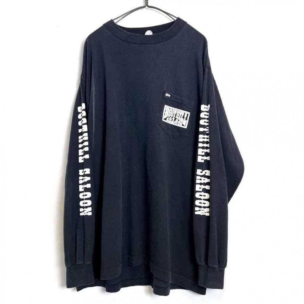 90s Saloon Boothill 1996 Marina ロンT USA製 BOOTHILL SALOON】Vintage Long-Sleeve Print T-Shirt【1990s