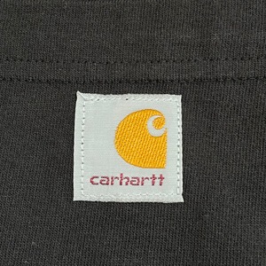 【Carhartt】ポケットTシャツ ポケT  LOOSE FIT Cロゴ X-LARGE ビッグサイズ 半袖 黒 カーハート US古着