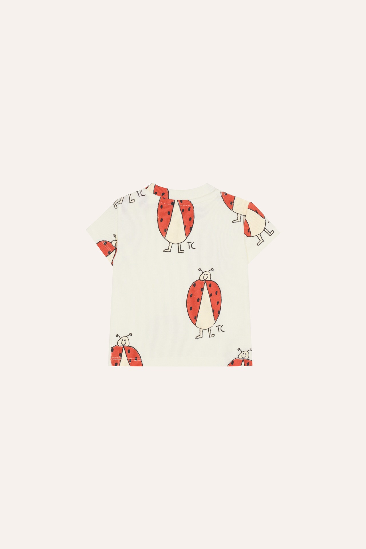 The campamento　Ladybug Allover Ecru Baby Tshirt