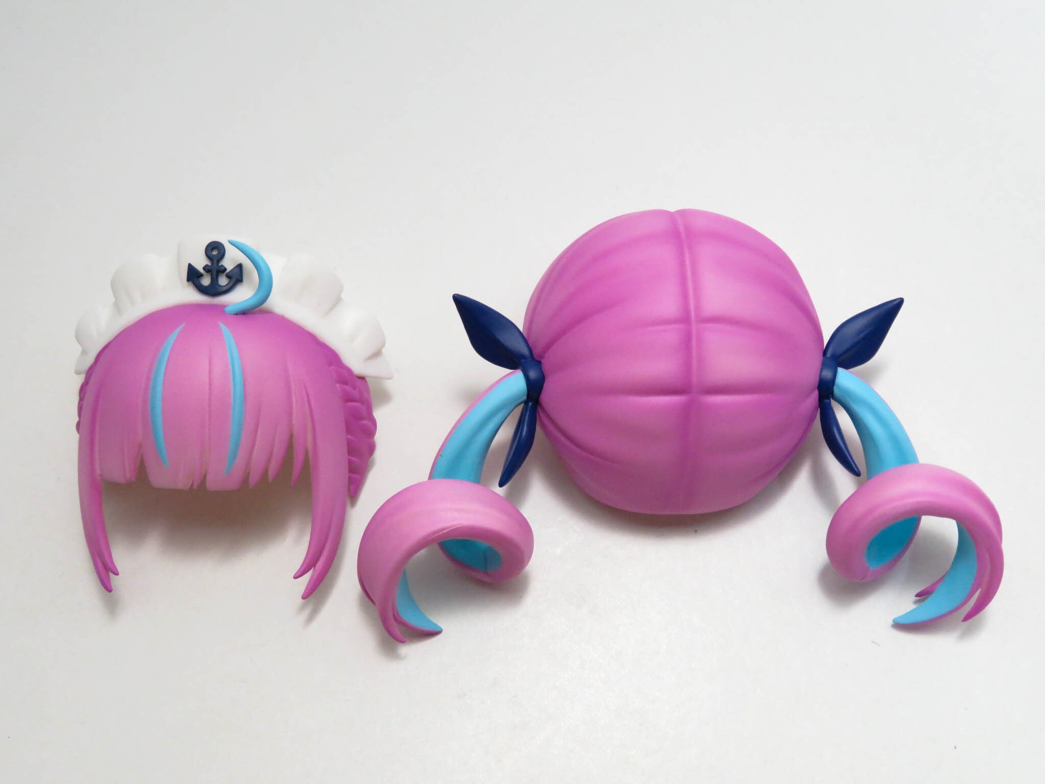 ※【SALE】(A−ランク)【1663】 湊あくあ 髪パーツ ツインテール ねんどろいど