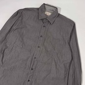 90s TRUSSARDI トラサルディ 長袖シャツ L-84/グレー メンズ ビンテージ