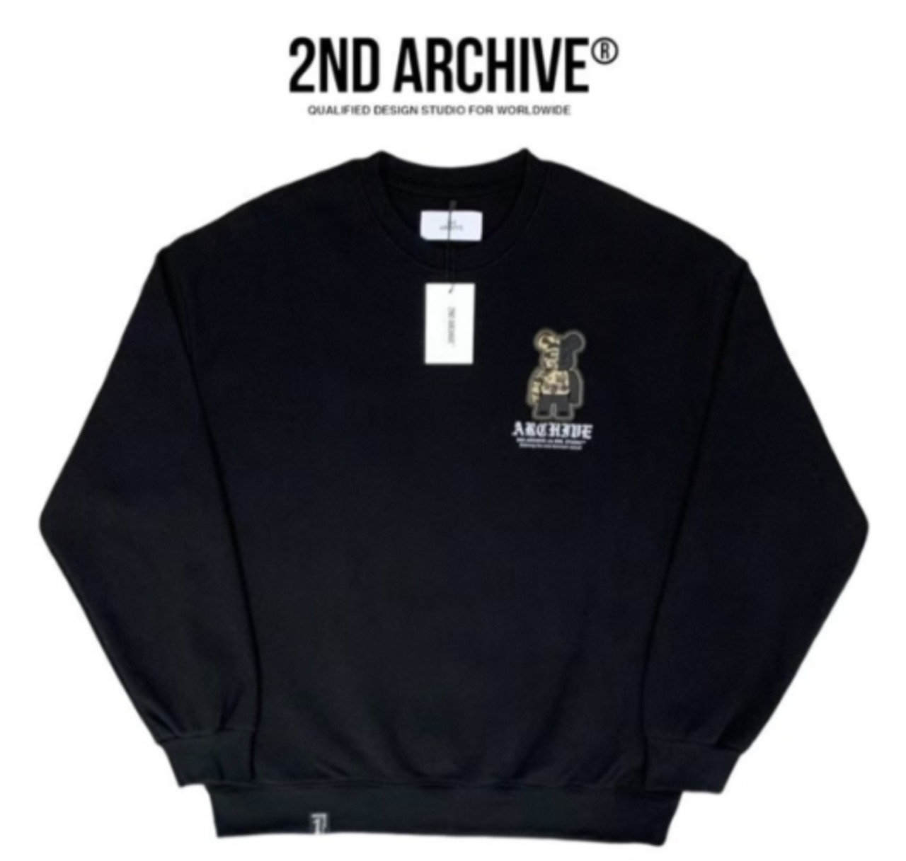2ND037 トレーナー 迷彩ベア ユニセックス セカンドアーカイブ