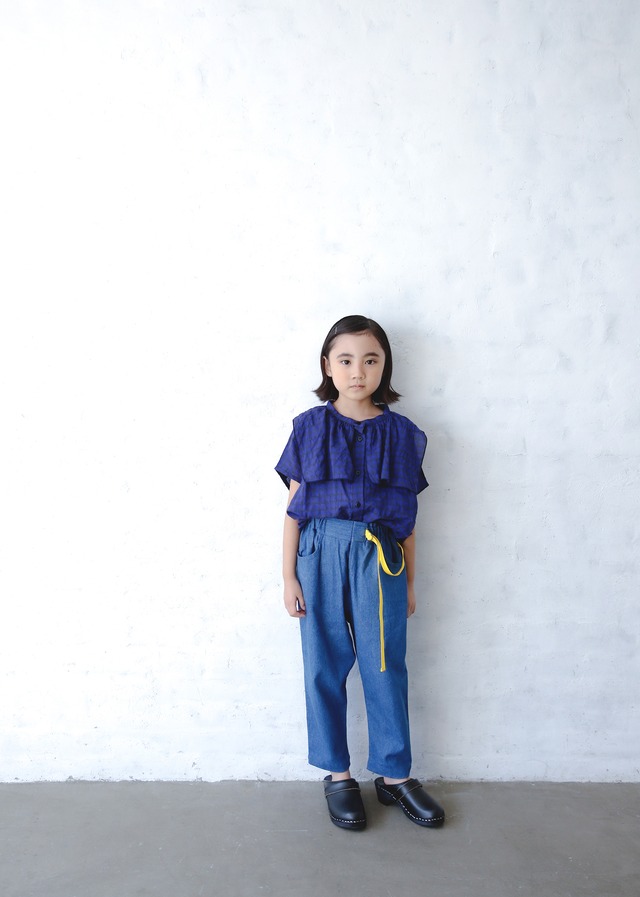 【michirico】【24SS】【24】【L-XXL】Indigo denim pants