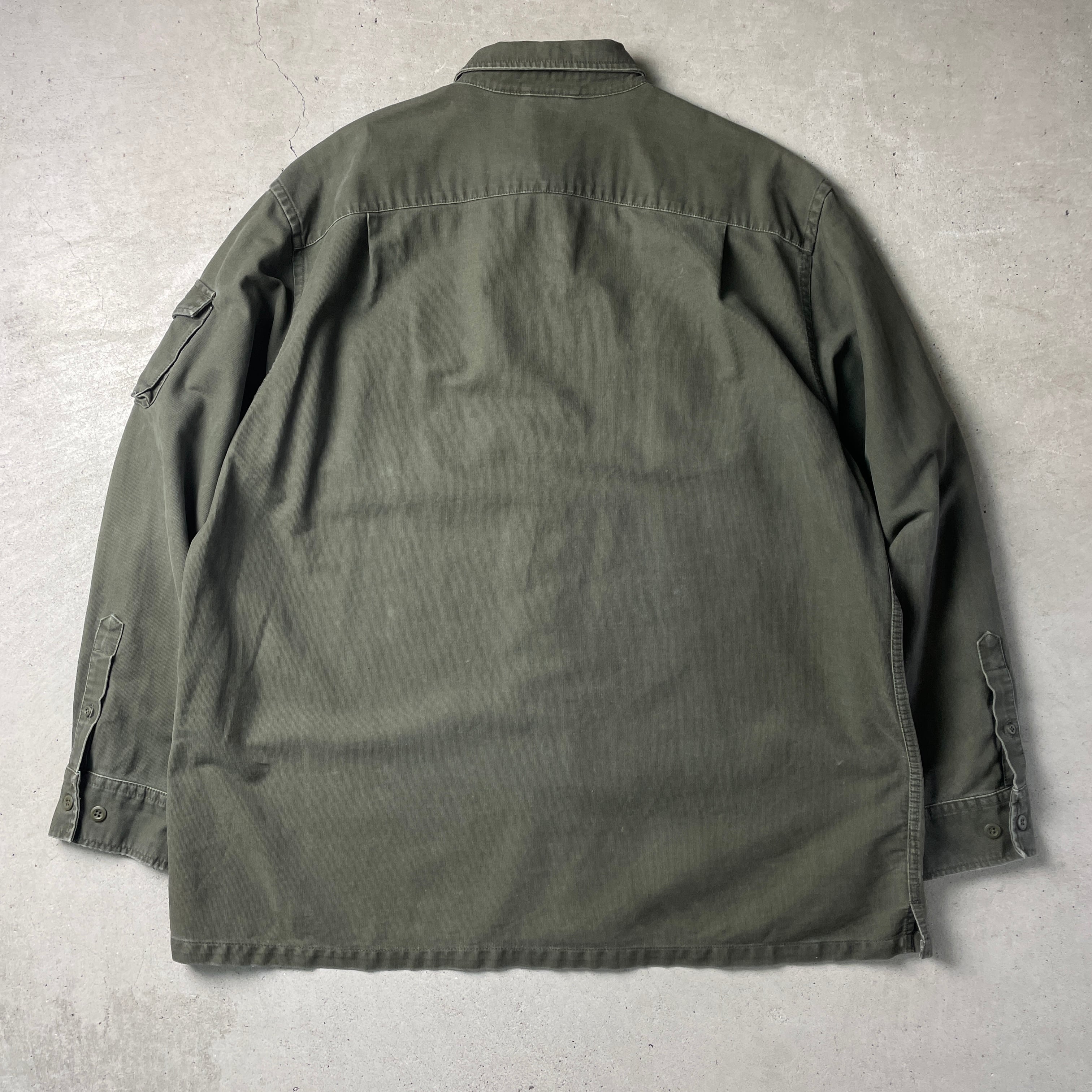 00年代 GAP オールドギャップ シャツジャケット コットン グログラン 