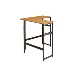 L型デスク/パソコンデスク 【ナチュラル】 幅100cm スチール製 高さ