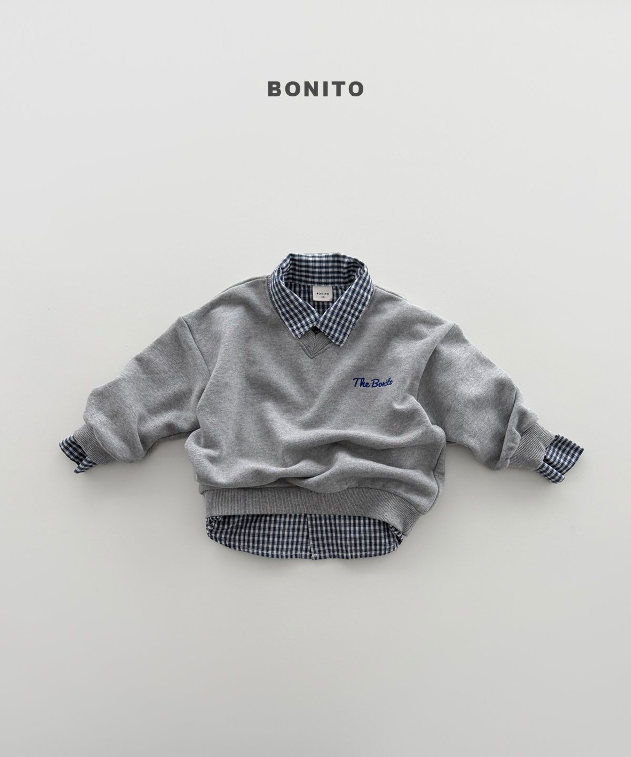melange JS［即納］V neck mtm / bonito 26autumn