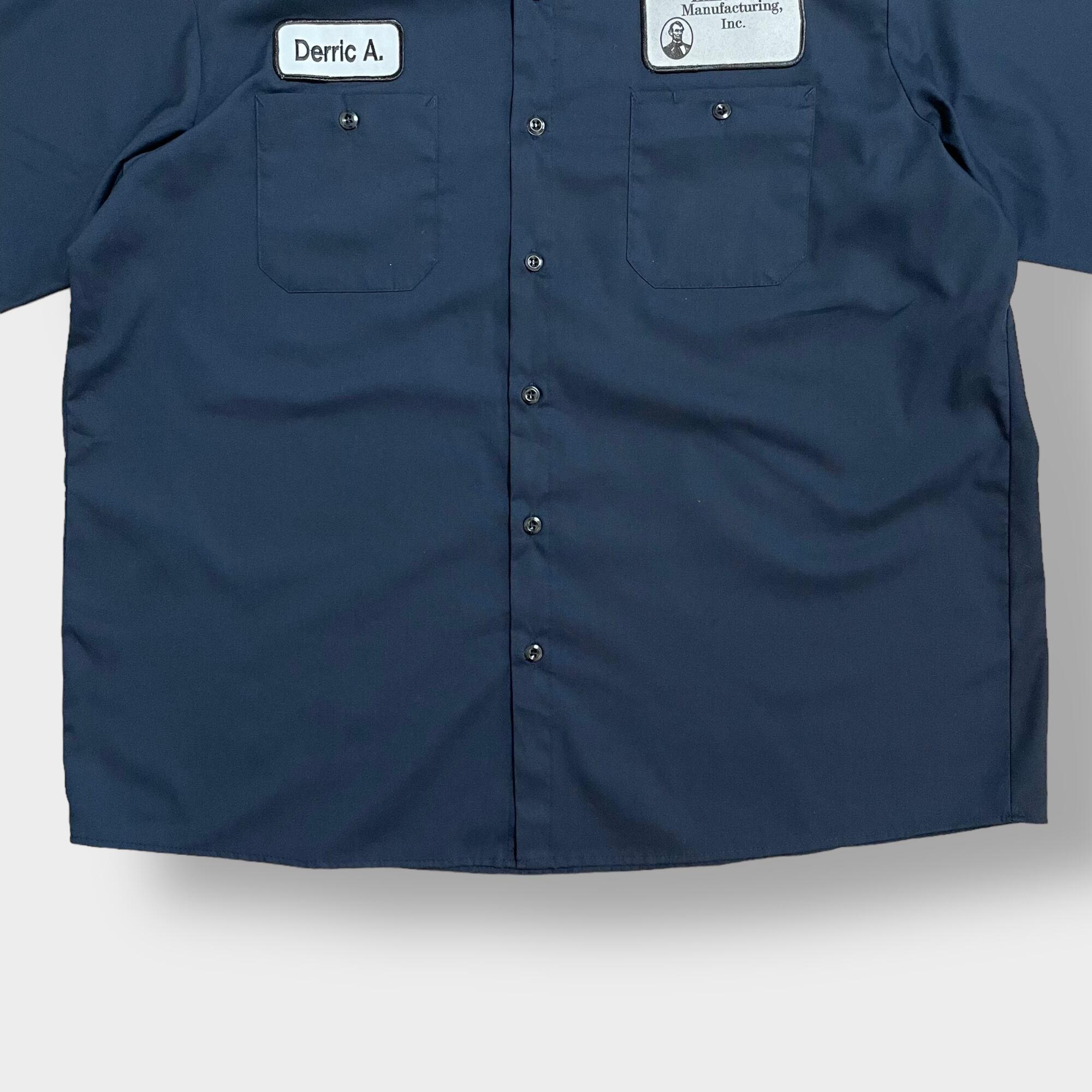 CINTAS HAITI製 ワークシャツ 長袖 ワッペン 2XL ビッグサイズ ワーク
