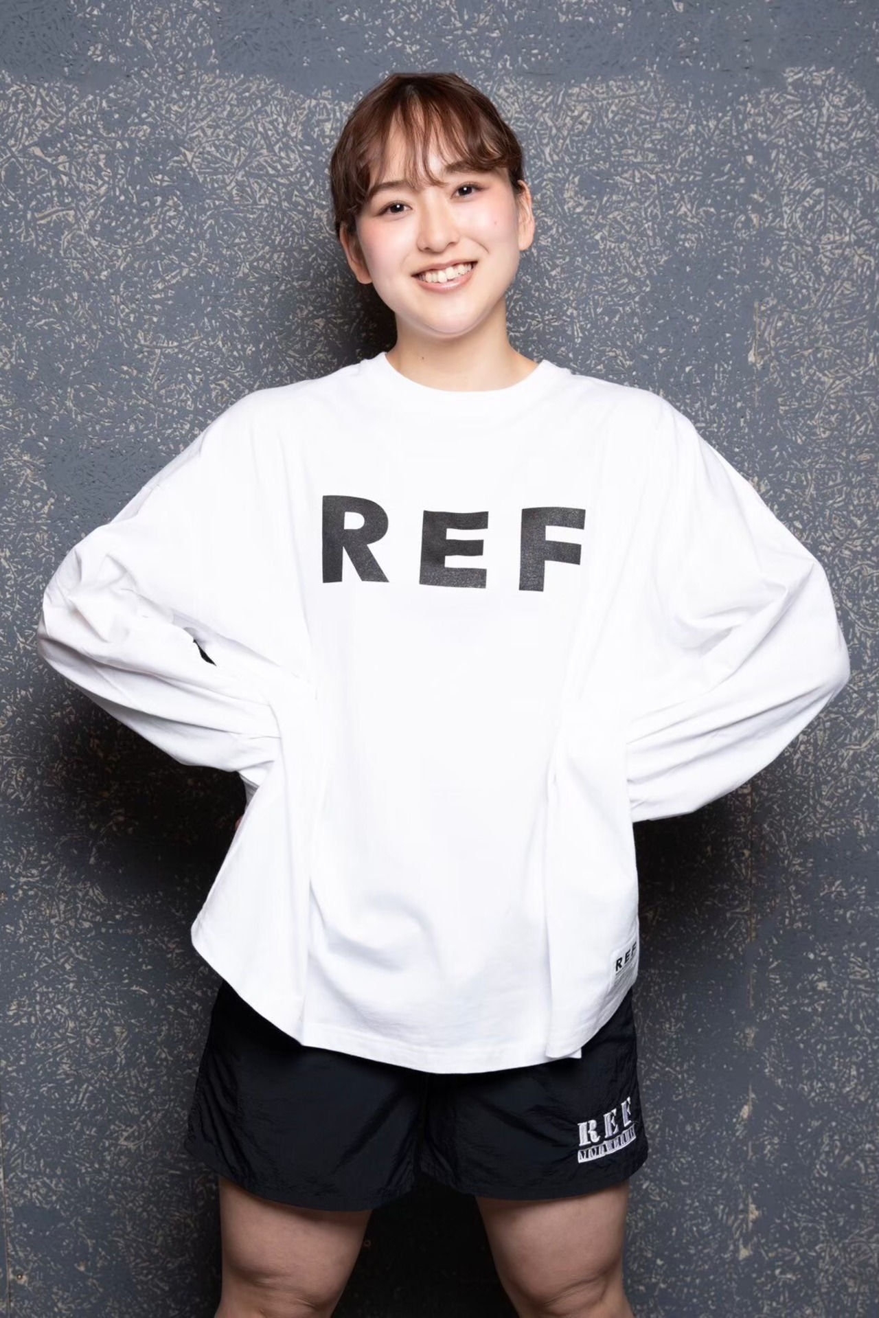 "Signature Logo" Long Tee (WH×BK)