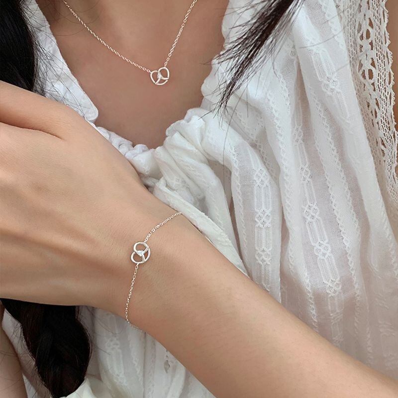 925sliver zirconia bracelet /925シルバー ジルコニアプレッツェル