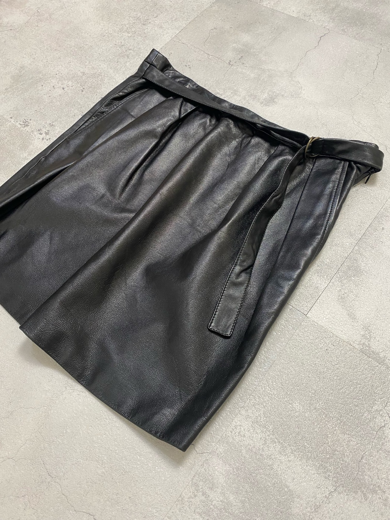 MADE IN BULGARIA lamb leather mini skirt-4213-6